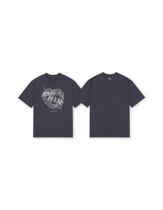 TREASURE LOVEPULSE Goods - PRINTED T-SHIRT_CHARCOAL