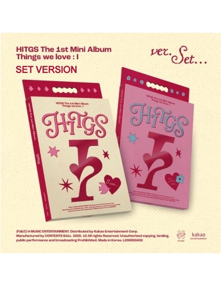 [SET] HITGS 1st Mini Album - Things we love : I (SET Ver.) 2CD