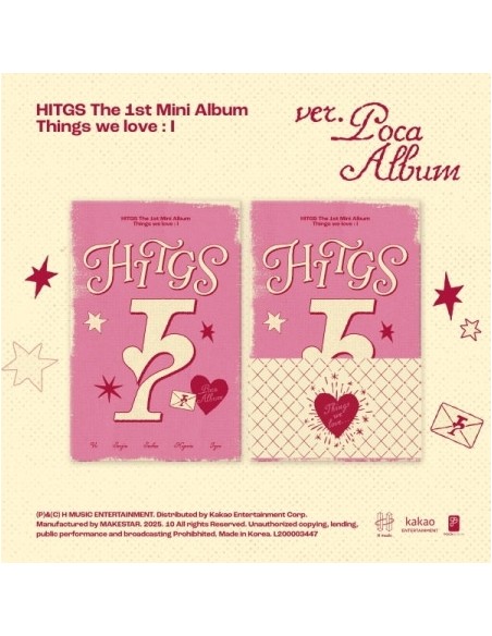 [Smart Album] HITGS 1st Mini Album - Things we love : I POCA