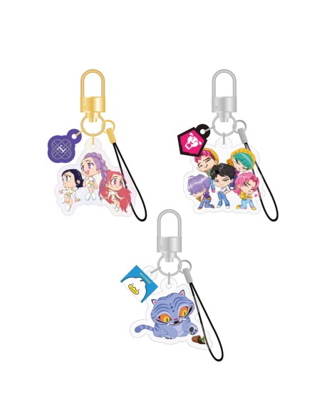 KPOP DEMON HUNTERS Goods - OFFICIAL LIGHT STICK KEYRING CHARM