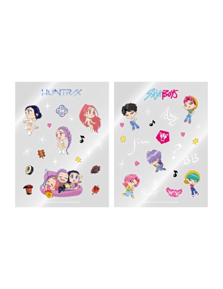 KPOP DEMON HUNTERS Goods - OFFICIAL LIGHT STICK DECO STICKER PACK