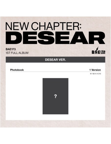 BAE173 1st Album - NEW CHAPTER : DESEAR (DESEAR Ver.)
