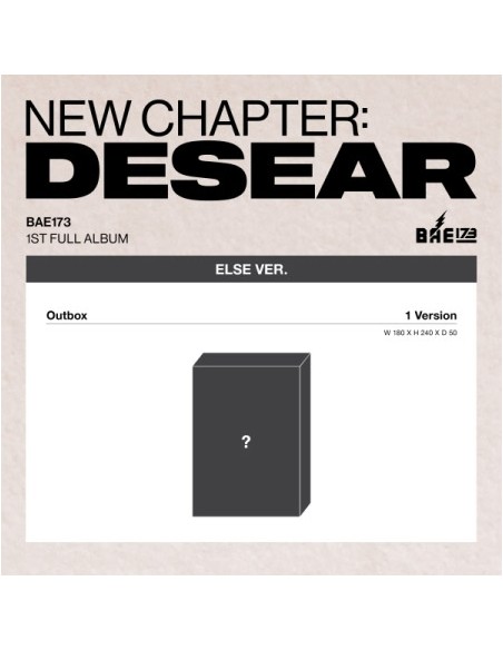 BAE173 1st Album - NEW CHAPTER : DESEAR (ELSE Ver.)
