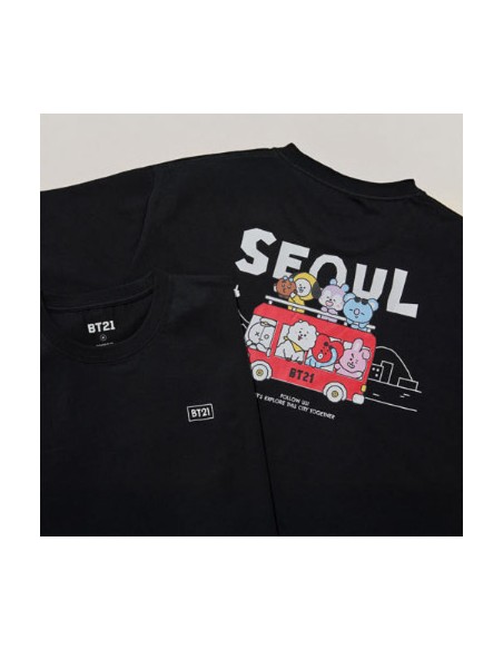 BT21 Seoul Edition Goods - T-Shirt (Black)