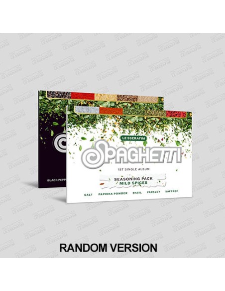 [Smart Album] LE SSERAFIM 1st Single Album - SPAGHETTI (Random Ver.) Weverse Albums Ver.