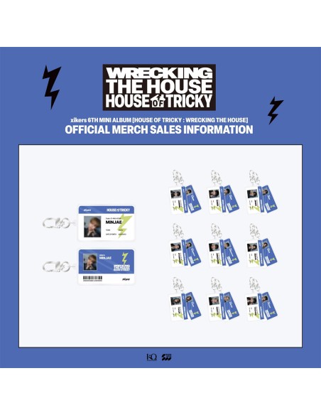 [Pre Order] xikers HOUSE OF TRICKY : WRECKING THE HOUSE Goods - RANDOM ACRYLIC ID KEYRING
