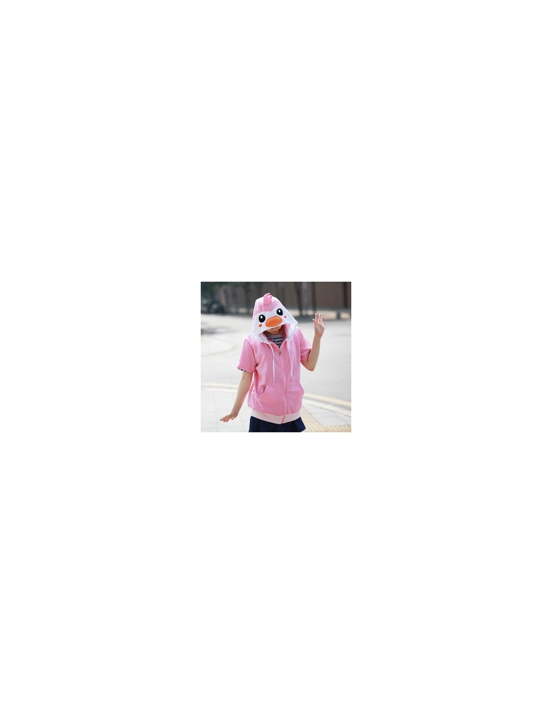 short sleeve with hood
