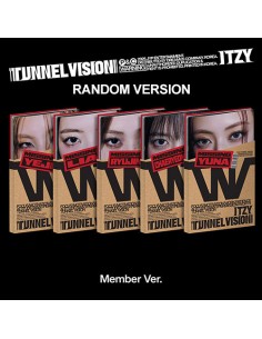 [Member] ITZY Album - TUNNEL VISION (Random Ver.) CD