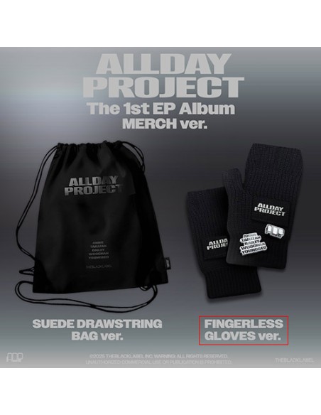 [MERCH] ALLDAY PROJECT 1st EP Album - ALLDAY PROJECT (FINGERLESS GLOVES Ver.)