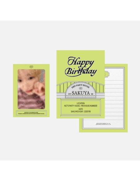 [Pre Order] NCT WISH 2025 SAKUYA ARTIST BIRTHDAY PARTY CARD