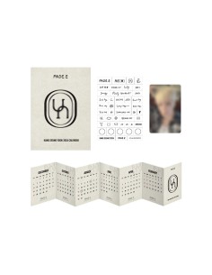 KANG SEUNG YOON PAGE2 Goods - FOLDABLE MINI CALENDAR