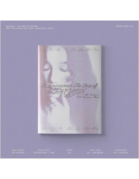 TAEYEON Panorama : The Best of TAEYEON (ARCHIVE BOOK Ver.) CD