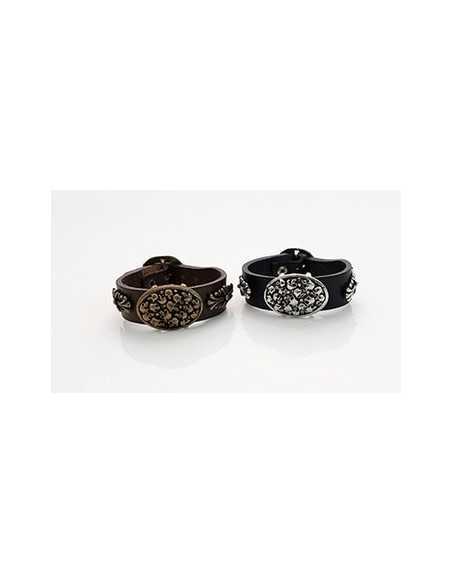 [NO40] Skull Hearts Belt Bracelet