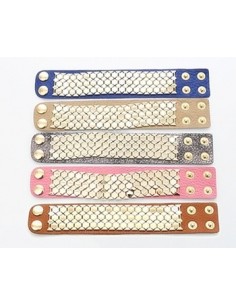 [NO25] Hive Leather Bracelet