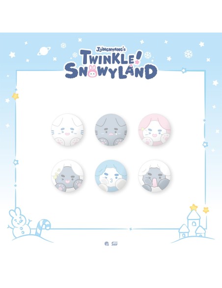 ONEW JJINGNYANGS TWINKLE SNOWYLAND Goods - SOFT PIN BUTTON