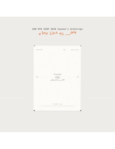 AHN HYO SEOP 2026 SEASONS GREETINGS [A Day Like...
