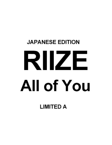 [Japanese Edition] RIIZE 2nd Single Album - All of You (Limited A) CD