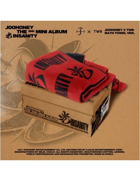 [Smart Album][LIMITED] JOOHONEY 2nd Mini Album - 光 (INSANITY) (JOOHONEY X TWB BATH TOWEL VER.)