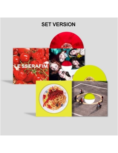 [LP][SET] LE SSERAFIM 1st Single Album - SPAGHETTI (SET Ver.) 2LP