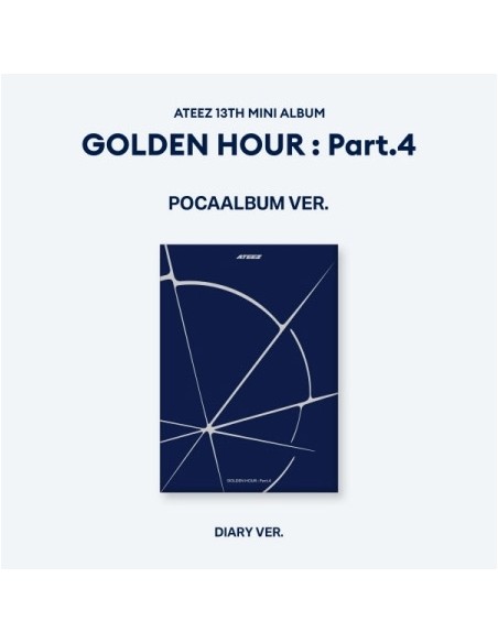 [Smart Album] ATEEZ 13th Mini Album - GOLDEN HOUR : Part.4 (Diary Ver.) POCAALBUM VER.