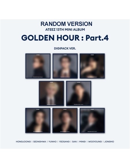 [DIGIPACK] ATEEZ 13th Mini Album - GOLDEN HOUR : Part.4 (Random Ver.) CD