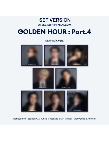 [DIGIPACK][SET] ATEEZ 13th Mini Album - GOLDEN HOUR : Part.4 (SET Ver.) 8CD