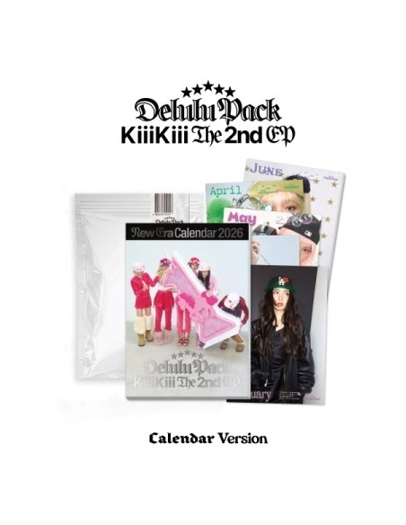 KIIIKIII 2nd EP Album - DELULU PACK (CALENDAR Ver.) CD