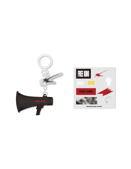 KINO FREE KINO Goods - MEGAPHONE KEY CHAIN + STICKER SET