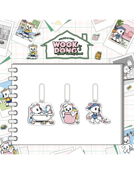 LEE DONG WOOK WOOKDONG'S HOME SWEET HOME Goods - TWINGKLE KEYRING - A