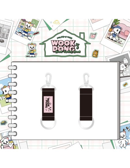LEE DONG WOOK WOOKDONG'S HOME SWEET HOME Goods - DOODLE LABEL STRAP KEYRING