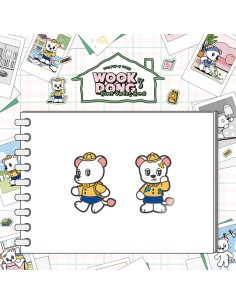 LEE DONG WOOK WOOKDONG'S HOME SWEET HOME Goods - METAL BADGE