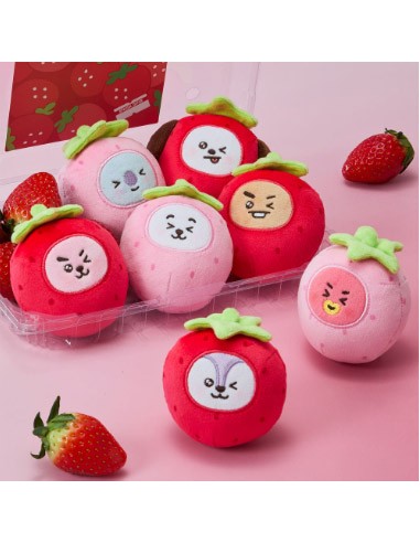 BT21 Strawberry Party Goods - Stress Ball Plush