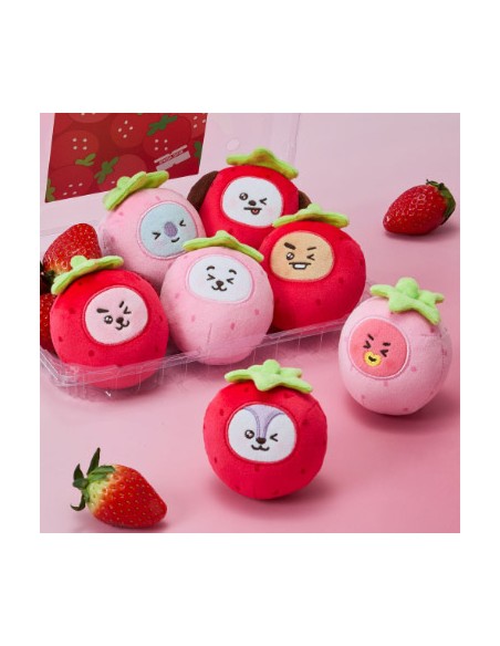 BT21 Strawberry Party Goods - Stress Ball Plush