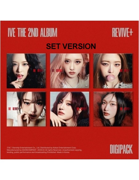 [Digipack][SET] IVE 2nd Album - REVIVE+ (SET Ver.) 6CD