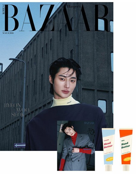 Magazine BAZAAR KOREA 2026-03 Type.B with Pre Order Benefit