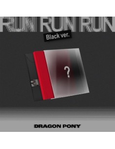 Dragon Pony EP Album - RUN RUN RUN (BLACK Ver.) CD + Poster