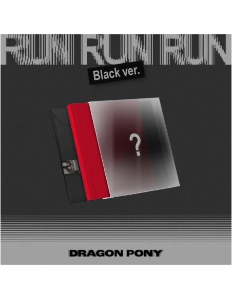 Dragon Pony EP Album - RUN RUN RUN (BLACK Ver.) CD + Poster