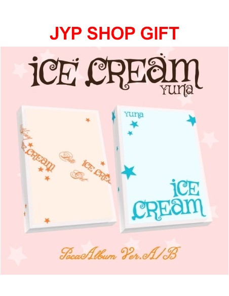 [JYP Shop Gift][Smart Album YUNA (ITZY) 1st Mini Album - Ice Cream (Random Ver.) POCAALBUM