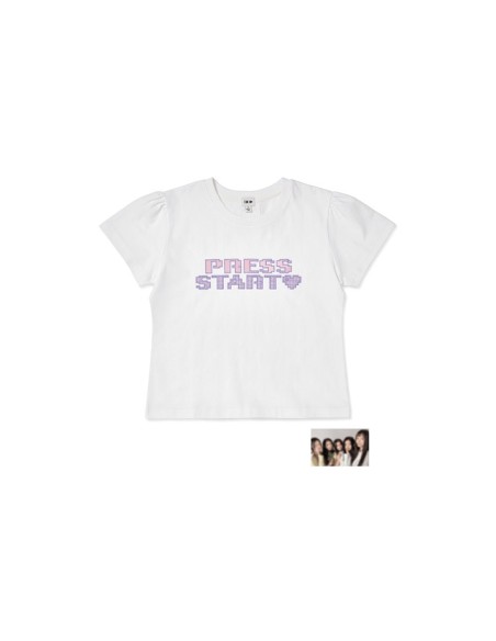 [2nd Pre Order] ILLIT PRESS START♥ Goods - Crop T-Shirt