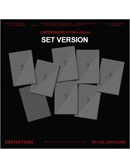 [WE][SET] AMPERS&ONE 4th Mini Album - DEFINITION (SET Ver.) 7CD