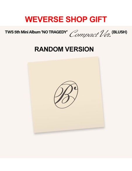 [Weverse Shop Gift][COMPACT] TWS 5th Mini Album - NO TRAGEDY (BLUSH / Random Ver.) CD