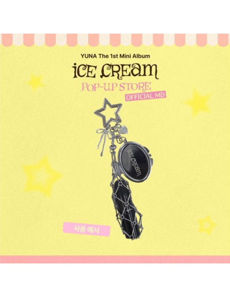 [Pre Order] YUNA Ice Cream Goods - ICE CREAM LIP CHAIN & MIRROR KEYRING