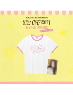 [Pre Order] YUNA Ice Cream Goods - T-SHIRT (RINGER ver.)