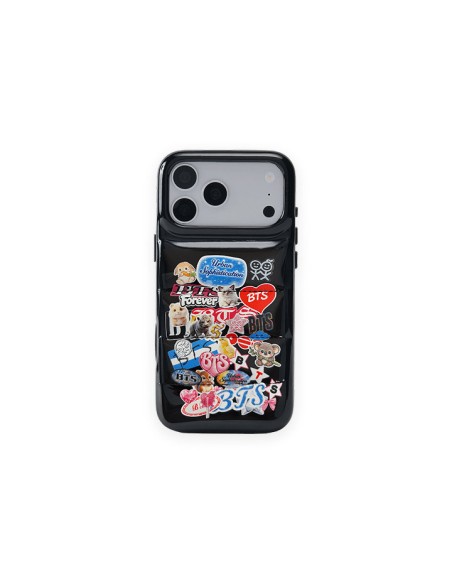 [Pre Order] BTS Urban Sophistication Goods - The Puffer Case® - BTS Stickers in Black