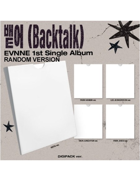 [DIGIPACK] EVNNE 1st Single Album - Backtalk (Random Ver.) CD