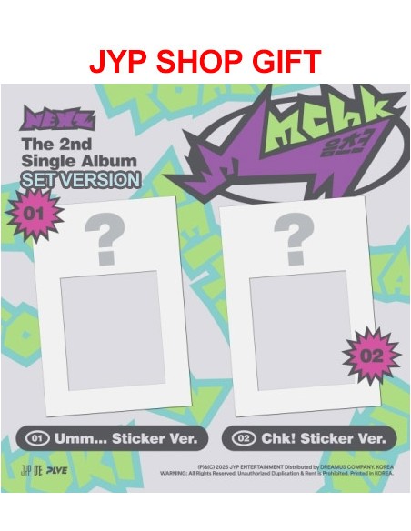 [JYP Shop Gift][Smart Album][SET] NEXZ 2nd Single Album - Mmchk (SET Ver.) 2Sticker Ver.