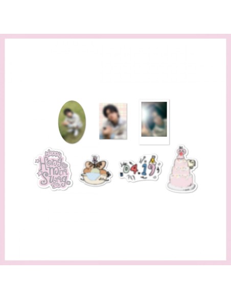 [Pre Order] NEWBEAT Minsung Hong 2026 BIRTHDAY CAFE Goods - STICKER PACK