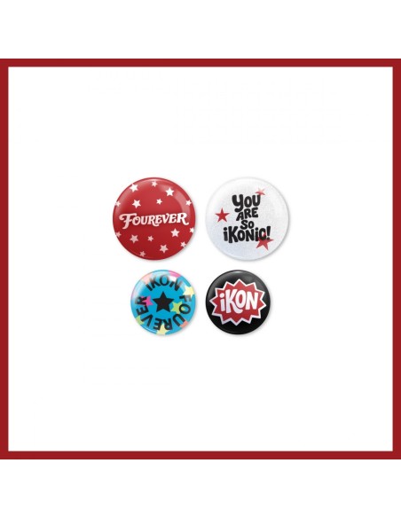[Pre Order] iKON FOUREVER TOUR Goods - PINBUTTON SET