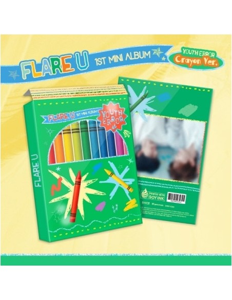 FLARE U 1st Mini Album - YOUTH ERROR (Crayon Ver.) CD