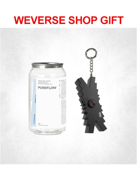 [Weverse Shop Gift][Smart Album] LE SSERAFIM 2nd Studio Album - PUREFLOW pt.1 (Black Ver.) Mini Camera Ver.